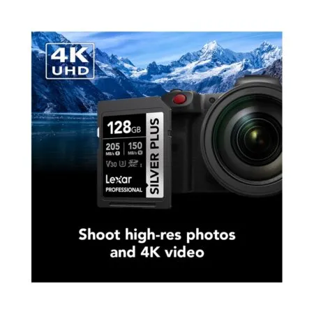 The Nho Sdxc Lexar Professional Silver Plus Uhs I U3 128gb 205mb S Lsdsipl128g Bnnng 05