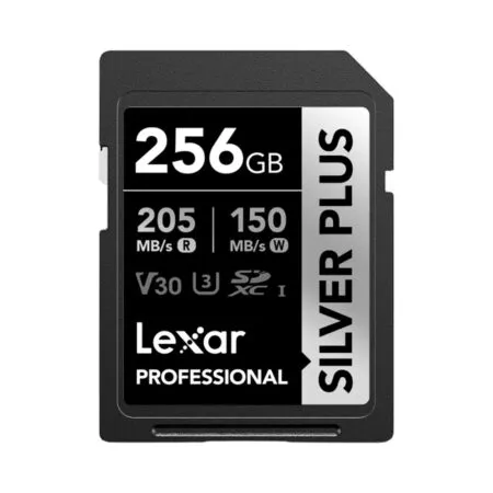 Thẻ nhớ SDXC Lexar Professional Silver Plus UHS-I U3 256GB 205MB/s LSDSIPL256G-BNNNG
