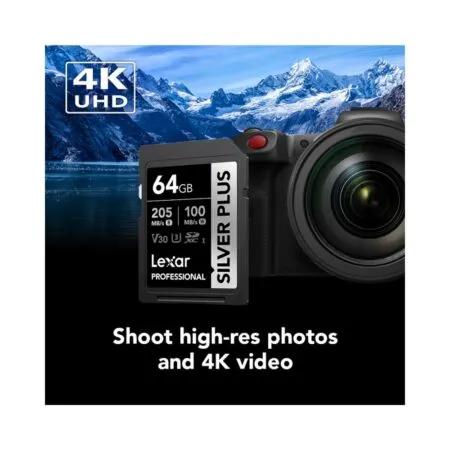 The Nho Sdxc Lexar Professional Silver Plus Uhs I U3 64gb 205mb S Lsdsipl064g Bnnng 02 D41c99b0 4039 43ba Ab81 42b729d6bea6