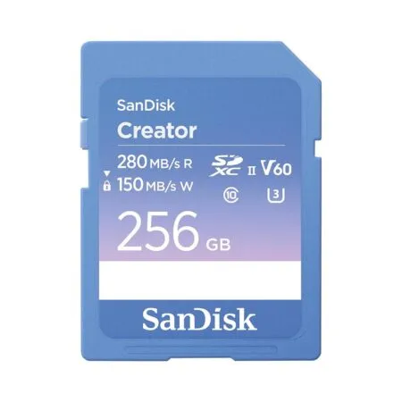Thẻ nhớ SDXC SanDisk Creator UHS-II V60 256GB 280MB/s SDSDXEP-256G-GNCIS