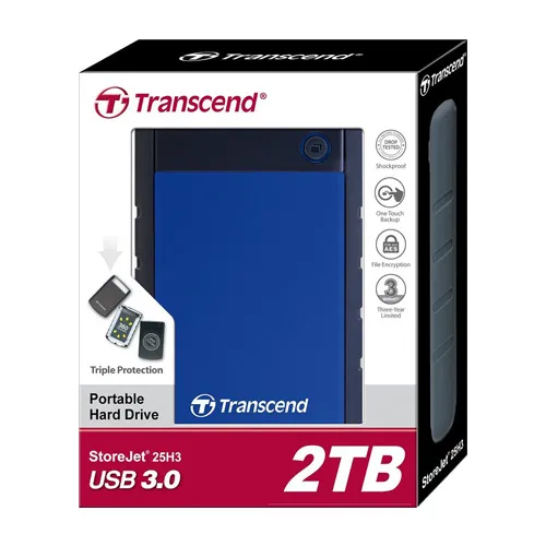 Ổ cứng di động Transcend StoreJet 25H3 2.5 2TB - Ảnh 5