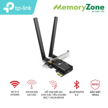 Card mạng TP-Link Archer TX55E WiFi 6 Archer-TX55E