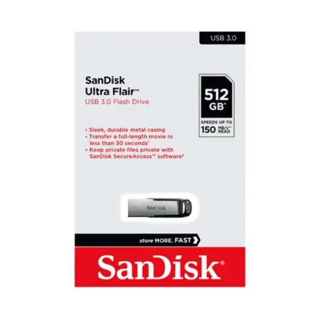 Usb 3 0 Sandisk Ultra Flair Cz73 512gb 150mb S Sdcz73 512g G46 1