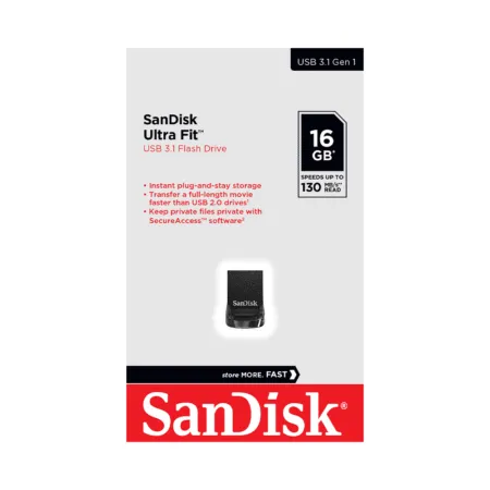 Usb 3 1 Sandisk Ultra Fit Cz430 16gb Sdcz430 016g G46 1