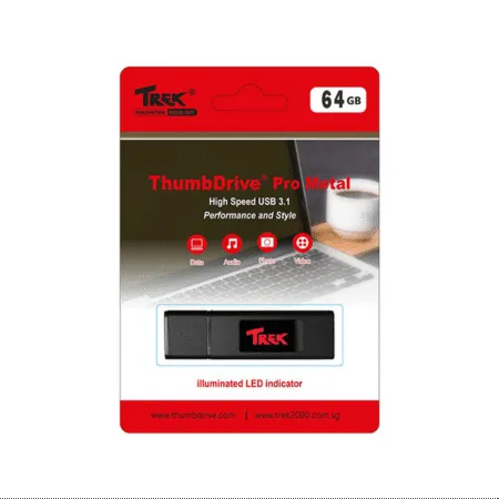 Usb 3 1 Trek Thumbdrive Td Pro Metal 64g 1