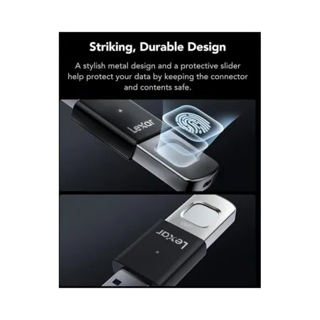 Usb 3 2 Lexar Jumpdrive Fingerprint F35 Pro 128gb 400mb S Ljdf35p128g Rnbng 02