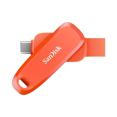 USB 3.2 SanDisk Phone Drive for Android Nasturium Orange 64GB 100MB/s OTG Type-C SDDDC6-064G-G46NO