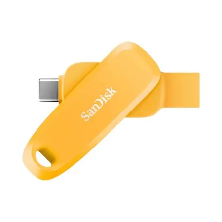 USB 3.2 SanDisk Phone Drive for Android Yellow Daffodil 128GB 100MB/s OTG Type-C SDDDC6-128G-G46YD