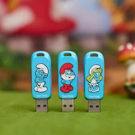 Usb 3 2 Sandisk Smurfs 64gb 130mb S Sdczis 064g G46 03