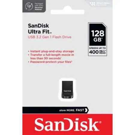 Usb 3 2 Sandisk Ultra Fit Cz430 128gb 400mb 1