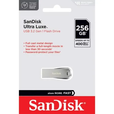 Usb 3 2 Sandisk Ultra Luxe Cz74 256gb 400mb 1