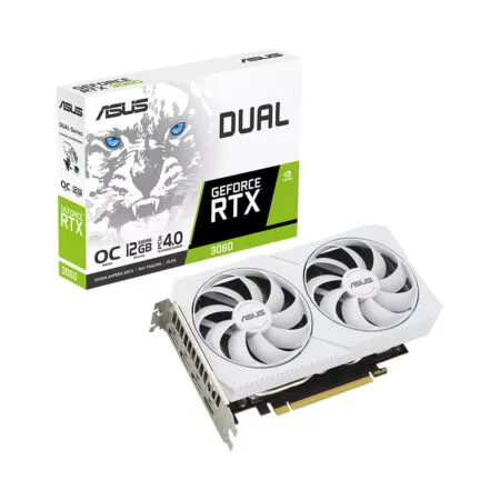 VGA Asus Dual GeForce RTX 3060 White OC Edition 12GB GDDR6 DUAL-RTX3060-O12G-WHITE