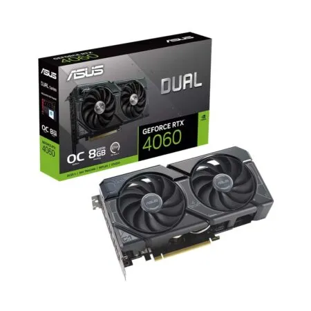 VGA Asus Dual GeForce RTX 4060 V2 OC Edition 8GB GDDR6 DUAL-RTX4060-O8G-V2