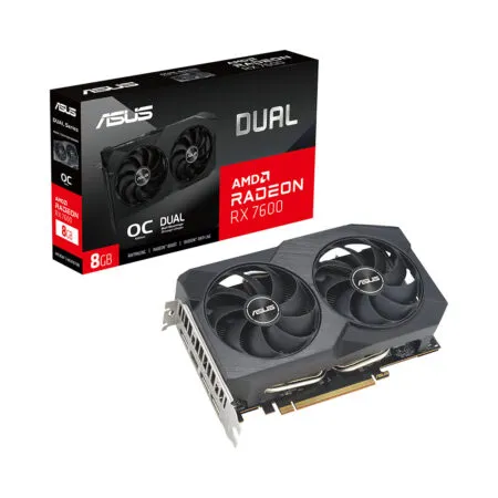 VGA ASUS Dual Radeon RX 7600 V2 OC Edition 8GB GDDR6 DUAL-RX7600-O8G-V2