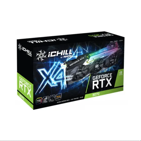 Vga Inno3d Geforce Rtx 3070 Ichill X4 8gb Gddr6 With Lhr C30704 08d6x 1710va35h 2 1