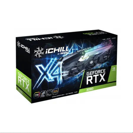 Vga Inno3d Geforce Rtx 3080 Ichill X4 10gb Gddr6x With Lhr C30804 106xx 1810va36h 2 1