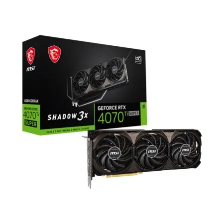 VGA MSI GeForce RTX 4070 Ti SUPER SHADOW 3X 16G OC GDDR6X