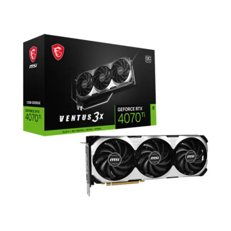 VGA MSI GeForce RTX 4070 Ti VENTUS 3X 12G OC GDDR6X RTX-4070-Ti-VENTUS-3X-12G-OC