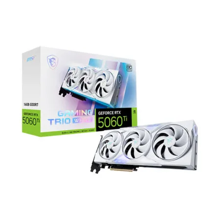 VGA MSI GeForce RTX 5060 Ti GAMING TRIO OC WHITE 16GB GDDR7