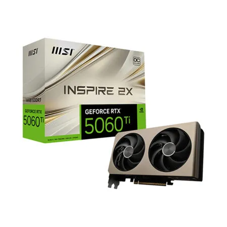 VGA MSI GeForce RTX 5060 Ti INSPIRE 2X OC 16GB GDDR7