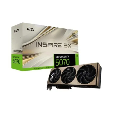 VGA MSI GeForce RTX 5070 INSPIRE 3X OC 12GB GDDR7