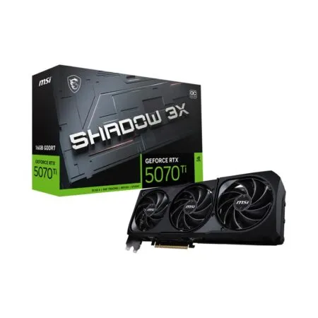 VGA MSI GeForce RTX 5070 Ti 16GB SHADOW 3X OC GDDR7