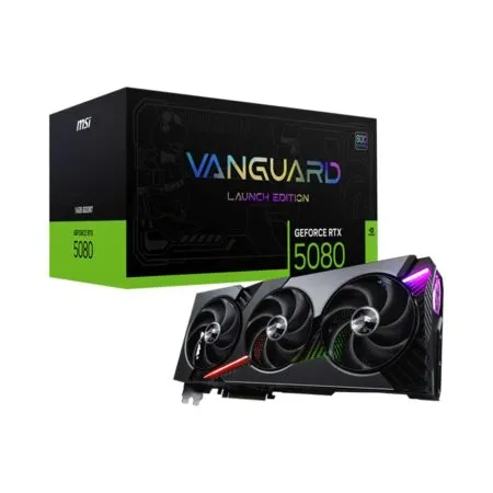 VGA MSI GeForce RTX 5080 VANGUARD SOC LAUNCH EDITION 16GB GDDR7