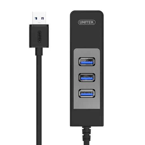 Bộ chia USB 3.0 ra 3 cổng USB 3.0 with Lan Gigabit Unitek Y-3045C - Ảnh 3