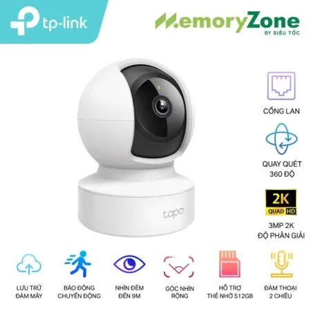 Camera IP WiFi TP-Link Tapo C212 360° 2K 3MP